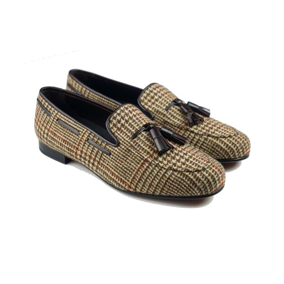 NWT KFG Tweed Tassel Loafers - Picture 6 of 15